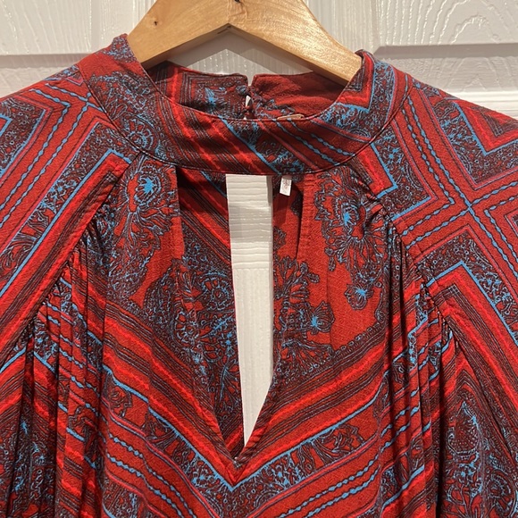 Free People Oversized Peasant Blouse Top - Picture 2 of 11